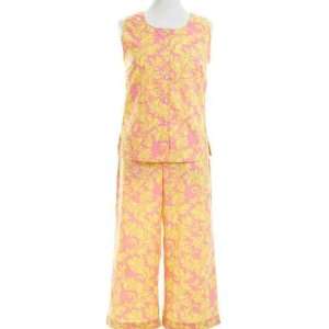    Pine Cone Hill Adelia Citrus Capri Pajamas