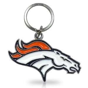  NFL Denver Broncos 3D Emblem Metal Key Chain, Official 