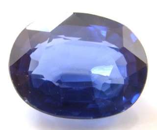 Blue Sapphire Grade B (Lab Created Stone) Cabochon   Oval Shape