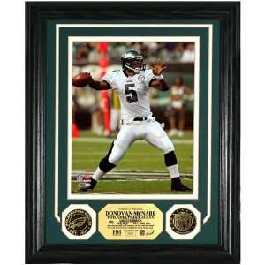  Donovan McNabb Photo Mint with 2 24KT Gold Coins Sports 