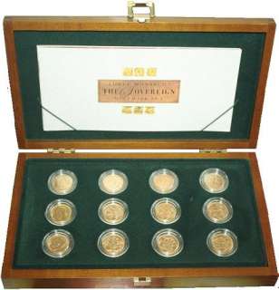 ROYAL MINT THREE MONARCHS FULL SOVEREIGN MINT MARK COLLECTION