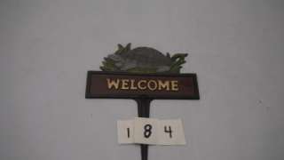Cast Iron Turtle Welcome Sign Decor FREE SHIPPING 184  