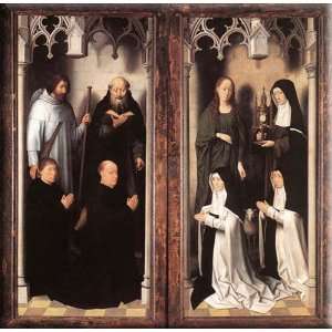   10, closed] 16x16 Streched Canvas Art by Memling, Hans: Home & Kitchen