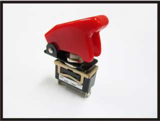   SPORT RED CAR TOGGLE SWITCH AIRCRAFT COVER PANEL ON/OFF 35A  