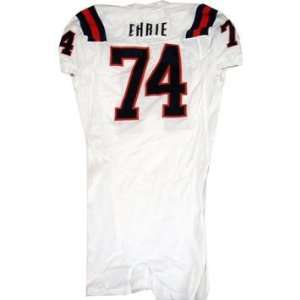 74 Ehrie Syracuse 2007 Game Used White Football Jersey   Footballs