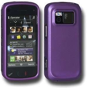  New Amzer Rubberized Purple Snap On Crystal Hard Case For 