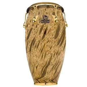   11 3/4 Accent Wood Conga Nat Marble W/ Gold Hdwr Musical Instruments