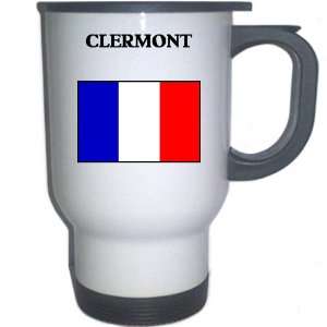 France   CLERMONT White Stainless Steel Mug