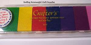 New Colorbox Crafters Options Ink Permanent Heat Set Wood Fabric 