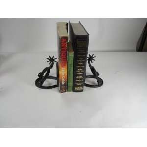  Cast Iron Horseshoe Bookends with Spurs