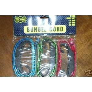  3 Pack Bungee Cords 12, 18, 24 Home Improvement
