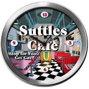  SUTTLES 14 Inch Cafe Metal Clock Quartz Movement Kitchen 