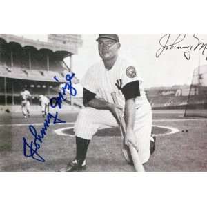  Jhon Mize Autographed 3x5 postcard