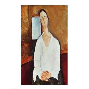   1917 Finest LAMINATED Print Amedeo Modigliani 18x24