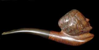 LINCOLN CARVED PIPE ~ BRIAR WOOD ~ FRANCE  
