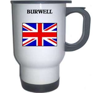 UK/England   BURWELL White Stainless Steel Mug 
