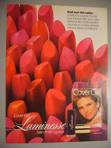 Cover Girl Christie Brinkley Luminesse 80s Mag Ad  
