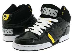 Osiris NYC 83 Bronx Black Charcoal Yellow Shoe 8 8.5 9 9.5 10 10.5 11 