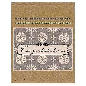  Card Art Congratulations Wood Mounted Rubber Stamp Kit 