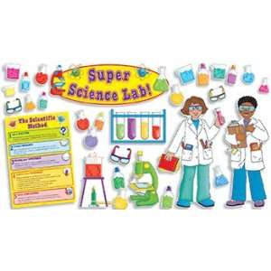   Bulletin Board Set Super Science Lab 43 Pieces 36  Office Products