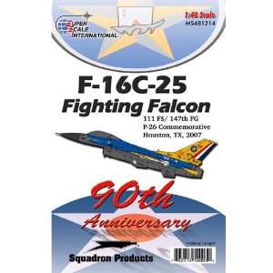   Falcon 111 FS 90th Anniversary, Texas ANG (1/48 decals) Toys & Games