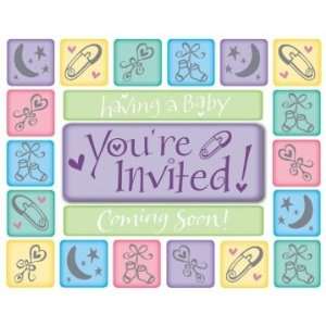  Coming Soon Baby Shower Invitations  8 Pack Baby