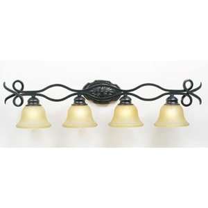   Oil Rubbed Bronze Finish / Antique Honey Amber Shade