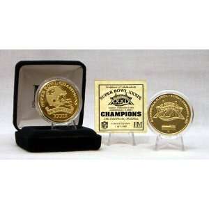  BSS   Superbowl Xxxix Champion 24 Kt Gold Overlay Coin 