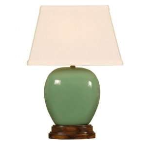  Mario Lamps 09T142MS Wide Round Ceramic Table Lamp: Home 