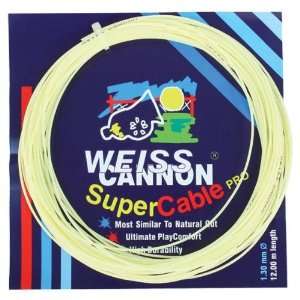  Weiss Cannon Supercable Pro 130 Tennis String Gray Sports 