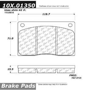  Centric Parts, 102.01350, CTek Brake Pads Automotive