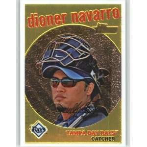  2008 Topps Heritage Chrome #C214 Dioner Navarro   Tampa 