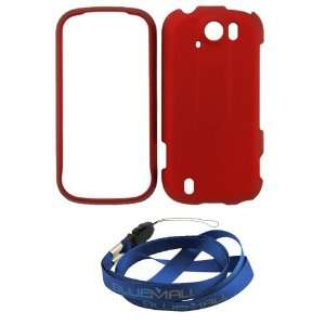  GTMax Hard Rubberized Snap On Protective Cover Case (Red 