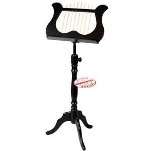  WOOD LYRE MUSIC STAND BLACK MS60BK: Musical Instruments