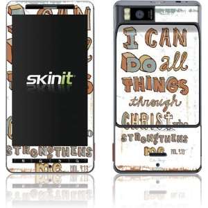  Skinit Philippians 413 White Vinyl Skin for Motorola 