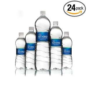 Nirvana Positively Pure Natural Spring Water, 20 Ounce (Pack of 24 