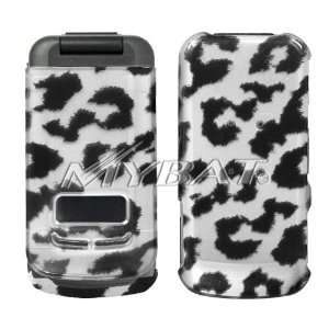 MOTOROLA: I410, Black Leopard (2D Silver) Skin Phone Protector Cover