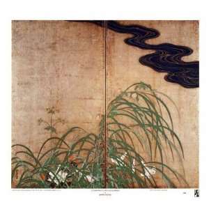  Flowering Plants of Summer Finest LAMINATED Print Sakai 