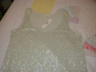 NEW 50% OFF J.Crew Sequin Party Wedding Tank Top $78 Sm Med Lg 