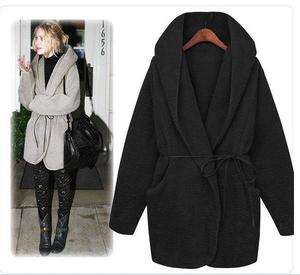 Black/Brown/Gray Womens Stylish Vintage Trendy Velvet Coat Jacket 