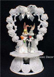 Bugs Bunny Wedding Cake Topper Glasses knife Book LOT  
