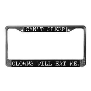  Cant Sleep Black Funny License Plate Frame by CafePress 