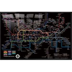  London Underground / Subway / Tube Map   Framed Poster 