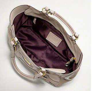Coach Limited Edition Mia Inlaid Suede Gallery Bag Tote 15748  