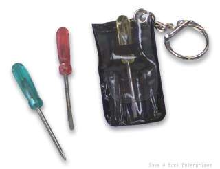 wholesale lot of 120 real working 3 pc tool key chains  
