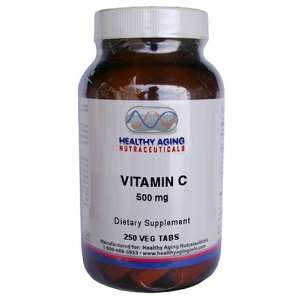 Healthy Aging Nutraceuticals Vitamin C 500 Mg 250 Vegetarian Tablets