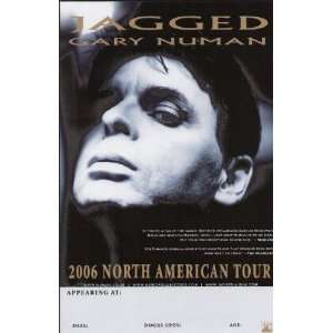  Gary Numan Jagged 2006 Concert Tour Blank Poster
