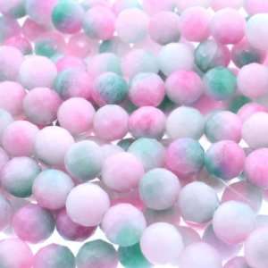 Candy Jade : Ball Faceted   8mm Diameter, Sold by: 16 Inch Strand with 