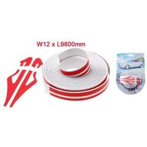  Red Car Adhesive Striping Tape Stripe W12 x L9800mm 