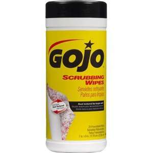   GOJO Scrubbing Wipes   Case of 6 25 Count Canisters: Home Improvement